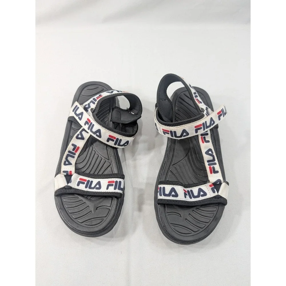 Fila Disupter Sandals Red White & Blue Strappy Women's Size 9